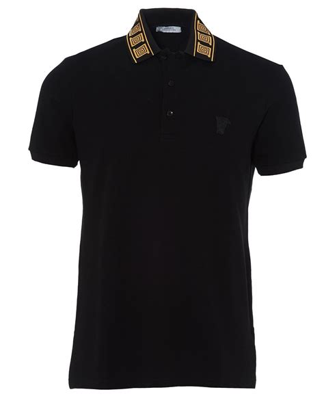 versace gold back polo shirt|Versace look alike shirts.